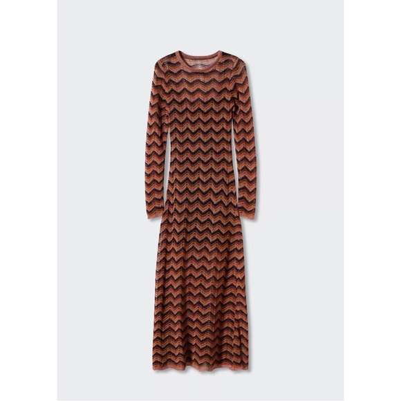 MANGO ~Lurex Knitted Dress (NWT) - Picture 4 of 11